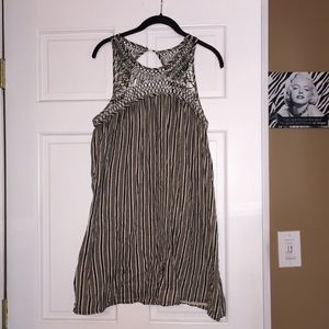 Striped woven dress